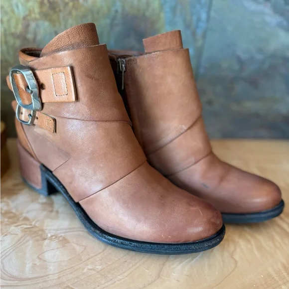 A.S. 98 Olin boots. 39 (8.5-9) Calvados (British tan) Unique Euro line. - Picture 3 of 14